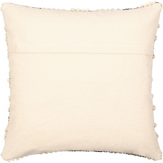 Surya Hygge Black Pillow Cover 20"H X 20"W