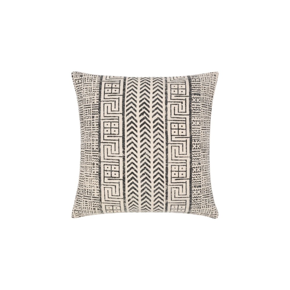 Surya Janya Pillow Cover 18"H X 18"W Black Surya Janya Pillow Cover 18"H X 18"W Black