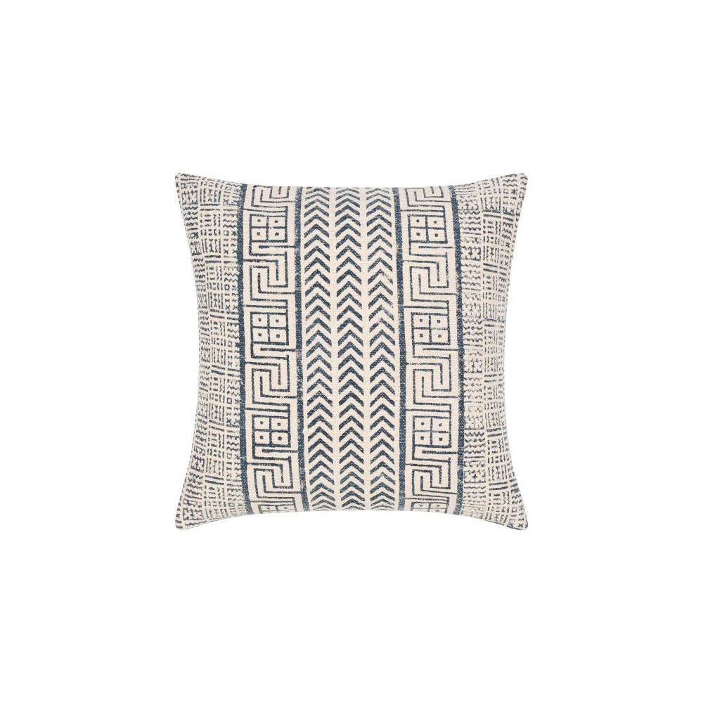 Surya Janya Pillow Cover 18"H X 18"W Dark Blue