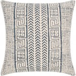 Surya Janya Pillow Cover 22"H X 22"W Dark Blue