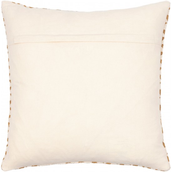 Surya Janya Pillow Cover 14"H X 22"W Light Beige, Tan