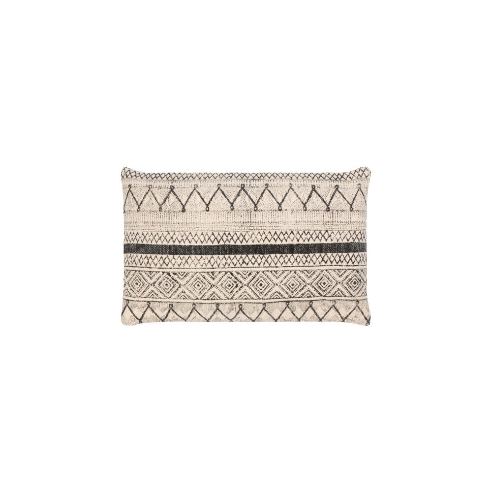 Surya Janya Black Pillow Cover 14"H X 22"W Surya Janya Black Pillow Cover 14"H X 22"W
