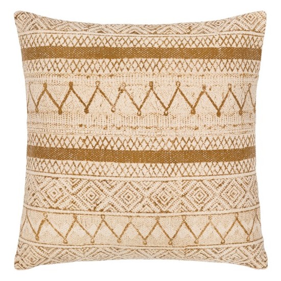 Surya Janya Light Beige Pillow Cover 18"H X 18"W