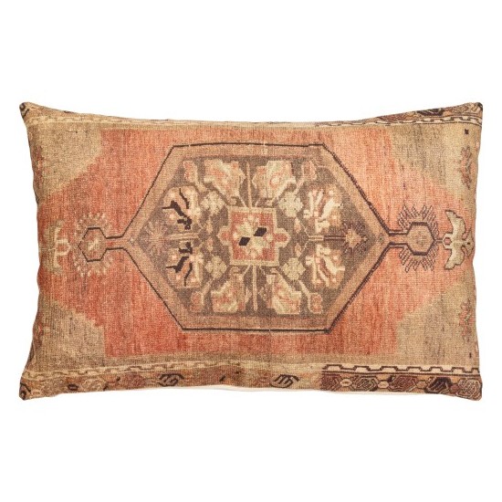 Surya Javed Brown Pillow Cover 14"H X 22"W