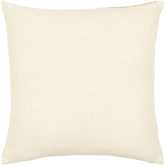 Surya Javed Brown Pillow Cover 14"H X 22"W