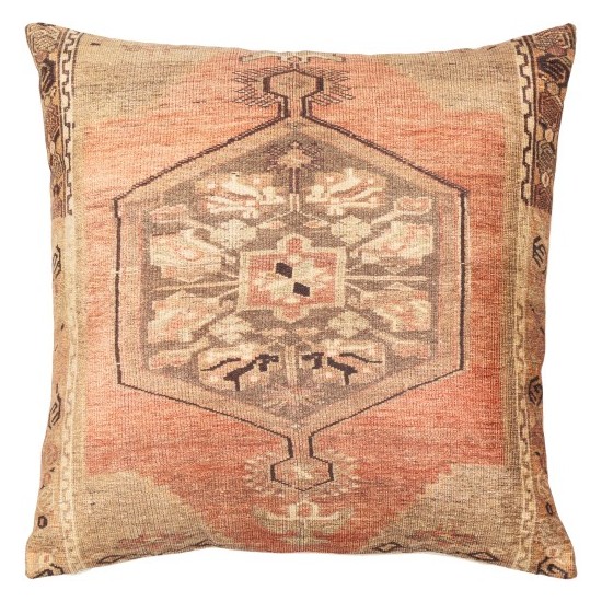 Surya Javed Brown Pillow Cover 22"H X 22"W