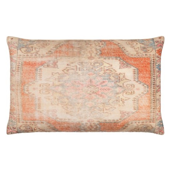 Surya Javed Burnt Orange Pillow Cover 14"H X 22"W