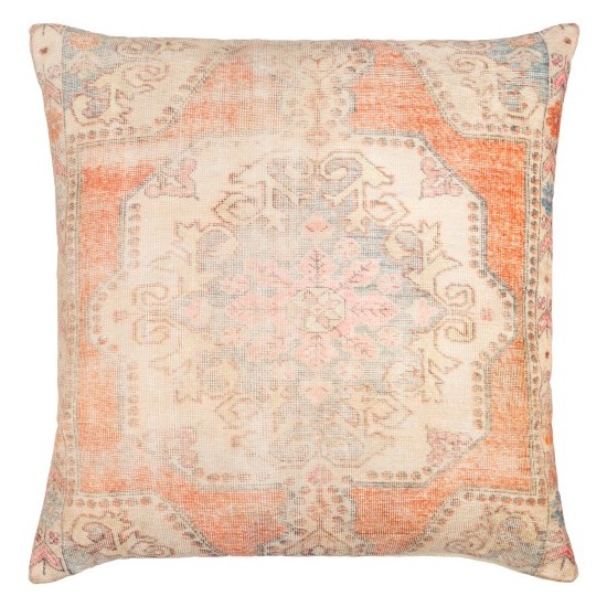 Surya Javed Burnt Orange Pillow Cover 18"H X 18"W