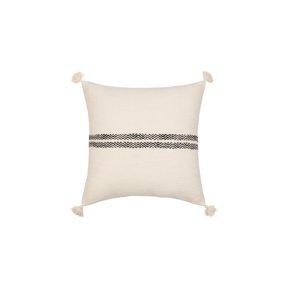 Surya Josie Cream Pillow Cover 18"H X 18"W