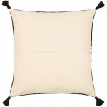 Surya Josie Black Pillow Cover 14"H X 22"W