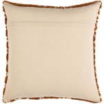 Surya Kabela Brown Pillow Cover 18"H X 18"W