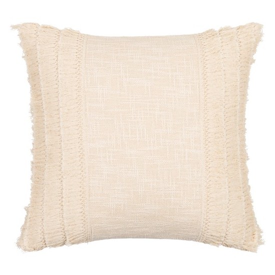 Surya Kandie Cream Pillow Cover 18"H X 18"W