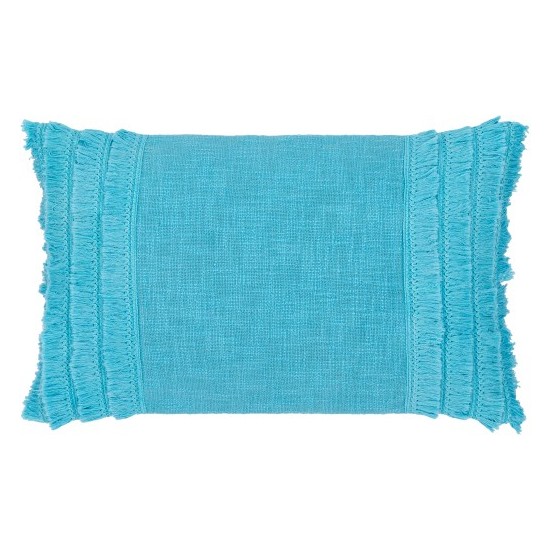 Surya Kandie Aqua Pillow Cover 14"H X 22"W