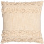 Surya Katie Cream Pillow Cover 20"H X 20"W