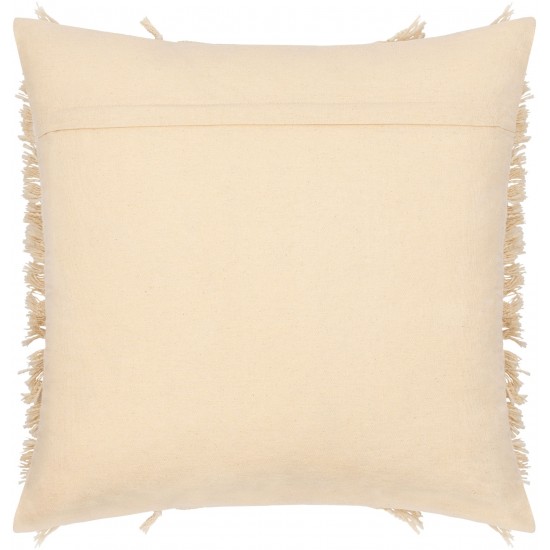 Surya Katie Cream Pillow Cover 20"H X 20"W