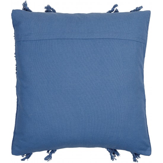 Surya Katie Blue Pillow Cover 18"H X 18"W