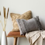 Surya Katie Gray Pillow Cover 14"H X 22"W