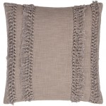 Surya Katie Gray Pillow Cover 18"H X 18"W