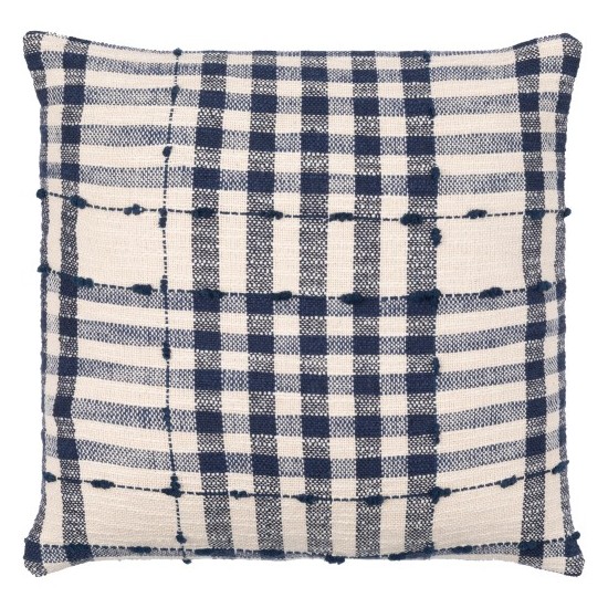Surya Kellan Dark Blue Pillow Cover 20"H X 20"W