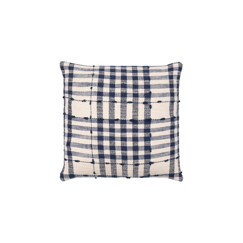Surya Kellan Dark Blue Pillow Cover 20"H X 20"W Surya Kellan Dark Blue Pillow Cover 20"H X 20"W