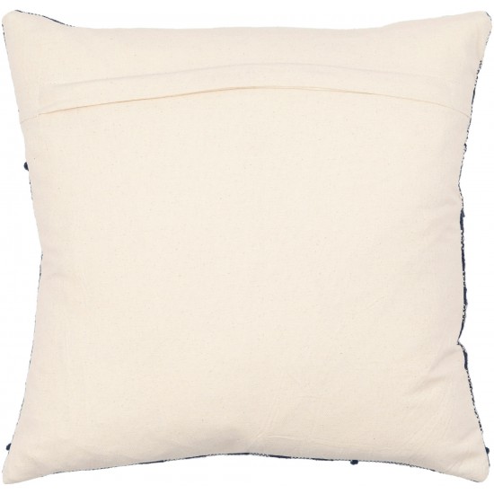 Surya Kellan Dark Blue Pillow Cover 20"H X 20"W