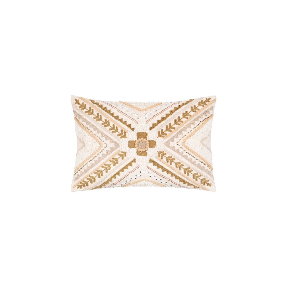 Surya Kenitra Tan Pillow Cover 13"H X 20"W