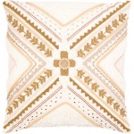 Surya Kenitra Tan Pillow Cover 18"H X 18"W