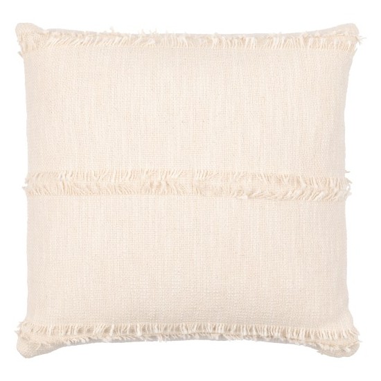 Surya Kiefer Cream Pillow Cover 18"H X 18"W