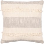 Surya Kiefer Gray Pillow Cover 22"H X 22"W