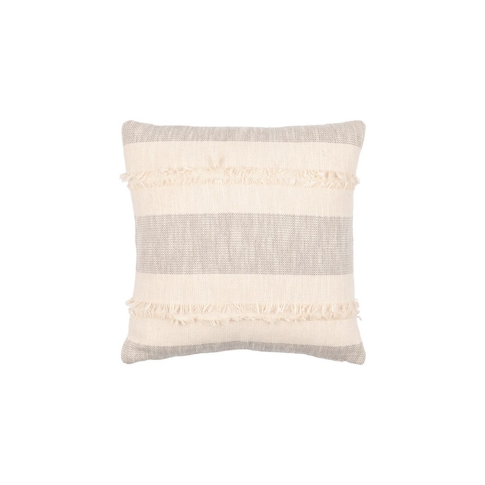 Surya Kiefer Gray Pillow Cover 22"H X 22"W Surya Kiefer Gray Pillow Cover 22"H X 22"W