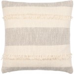 Surya Kiefer Gray Pillow Cover 22"H X 22"W