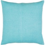 Surya Lachen Teal, Cream Pillow Cover 13"H X 20"W