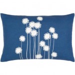 Surya Lachen Pillow Cover 13"H X 20"W - Dark Blue