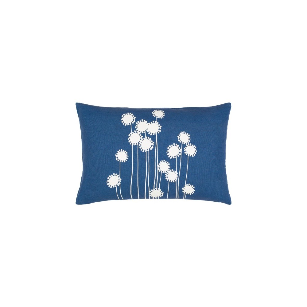 Surya Lachen Pillow Cover 13"H X 20"W - Dark Blue