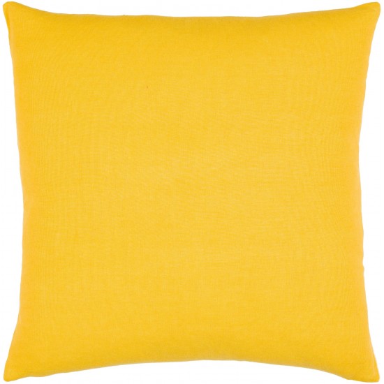 Surya Lachen Pillow Cover 13"H X 20"W - Saffron, Cream