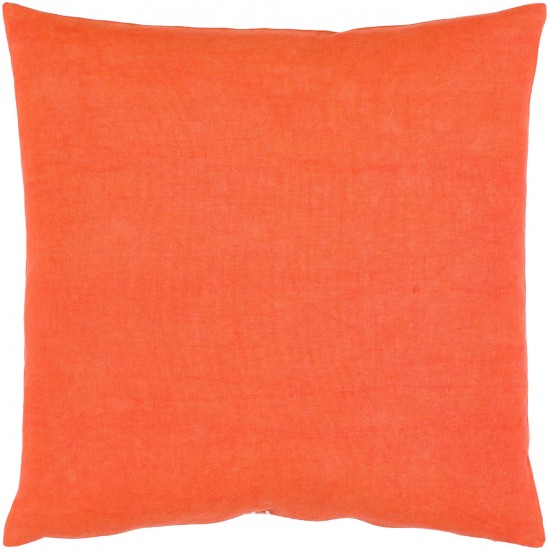 Surya Lachen Pillow Cover 13"H X 20"W - Burnt Orange, Cream