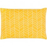 Surya Lachen Saffron, Cream Pillow Cover 13"H X 20"W