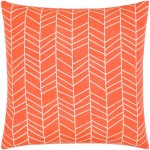 Surya Lachen Pillow Cover 18"H X 18"W In Burnt Orange