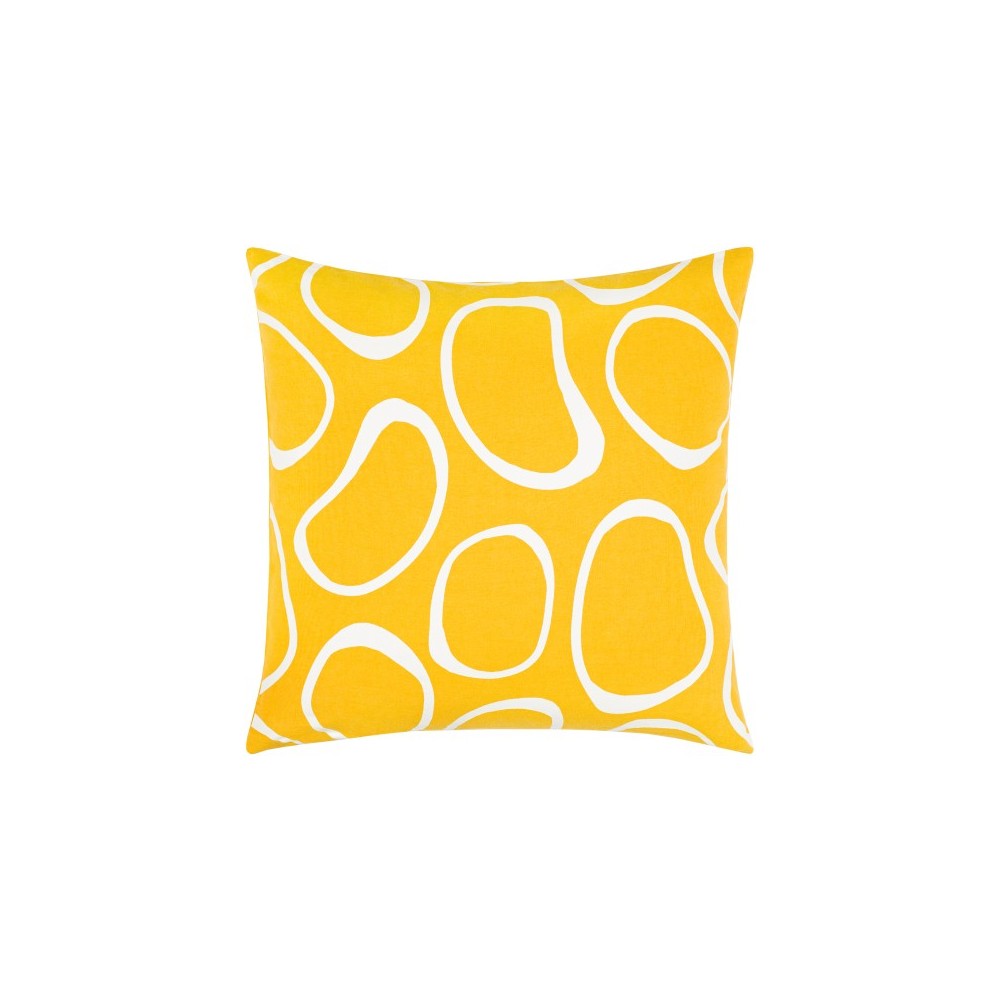 Surya Lachen Pillow Cover 18"H X 18"W (Saffron)