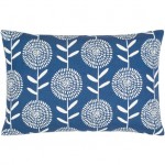 Surya Lachen Dark Blue Pillow Cover 13"H X 20"W