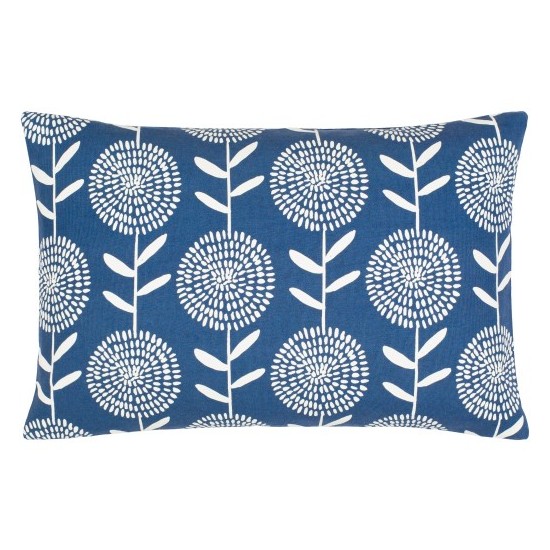 Surya Lachen Dark Blue Pillow Cover 13"H X 20"W