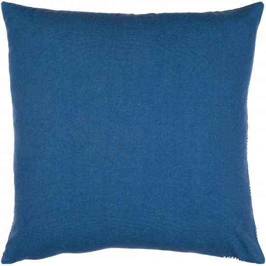 Surya Lachen Dark Blue Pillow Cover 18"H X 18"W