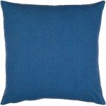 Surya Lachen Dark Blue Pillow Cover 20"H X 20"W