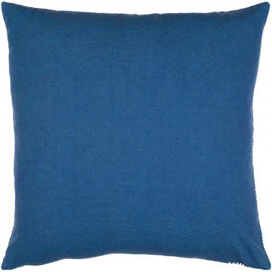 Surya Lachen Dark Blue Pillow Cover 20"H X 20"W