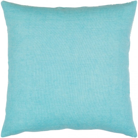 Surya Lachen Teal Pillow Cover 20"H X 20"W