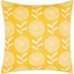 Surya Lachen Saffron Pillow Cover 18"H X 18"W