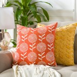 Surya Lachen Burnt Orange Pillow Cover 13"H X 20"W