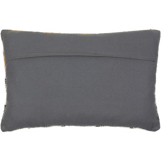 Surya Lewis Charcoal Pillow Cover 18"H X 18"W