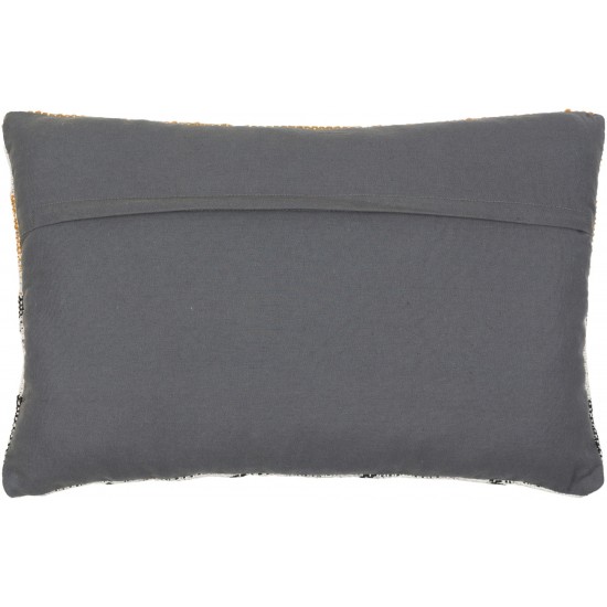 Surya Lewis Charcoal Pillow Cover 20"H X 20"W