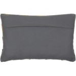 Surya Lewis Charcoal Pillow Cover 22"H X 22"W